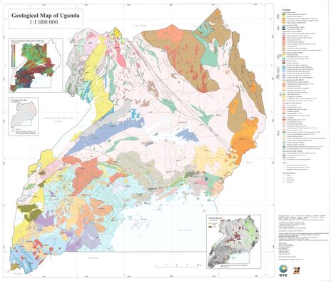 Geological map of Uganda