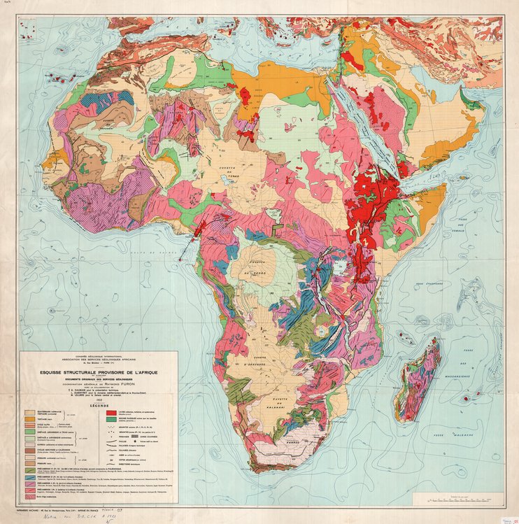 Esquisse structurale provisoire de l'Afrique