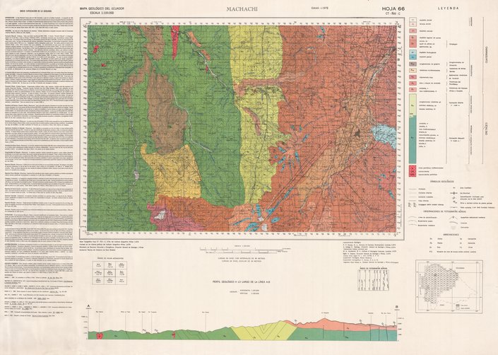 Machachi Mapa geologico del Ecuador