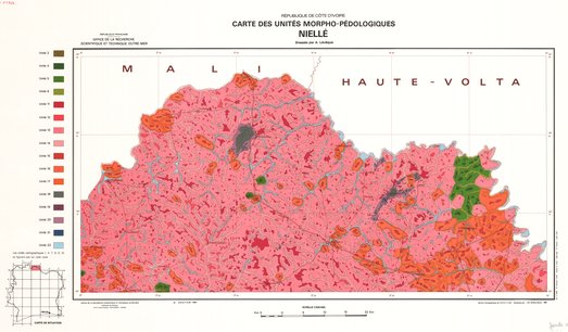 Niellé Carte des paysages morpho-pédologiques